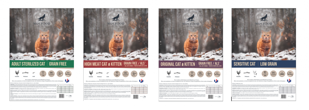 Gamme D Aliment Wolfood Pour Chat Nourriture Made In France De Qualite